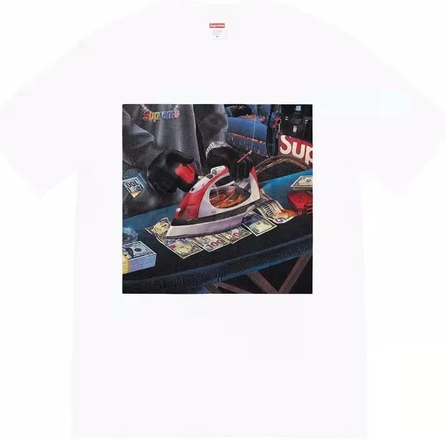 Sleeve White 22SS Iron Short L Tee M Black Gas Necklace Large BLING USD XL T-shirt and Banknote S 0806